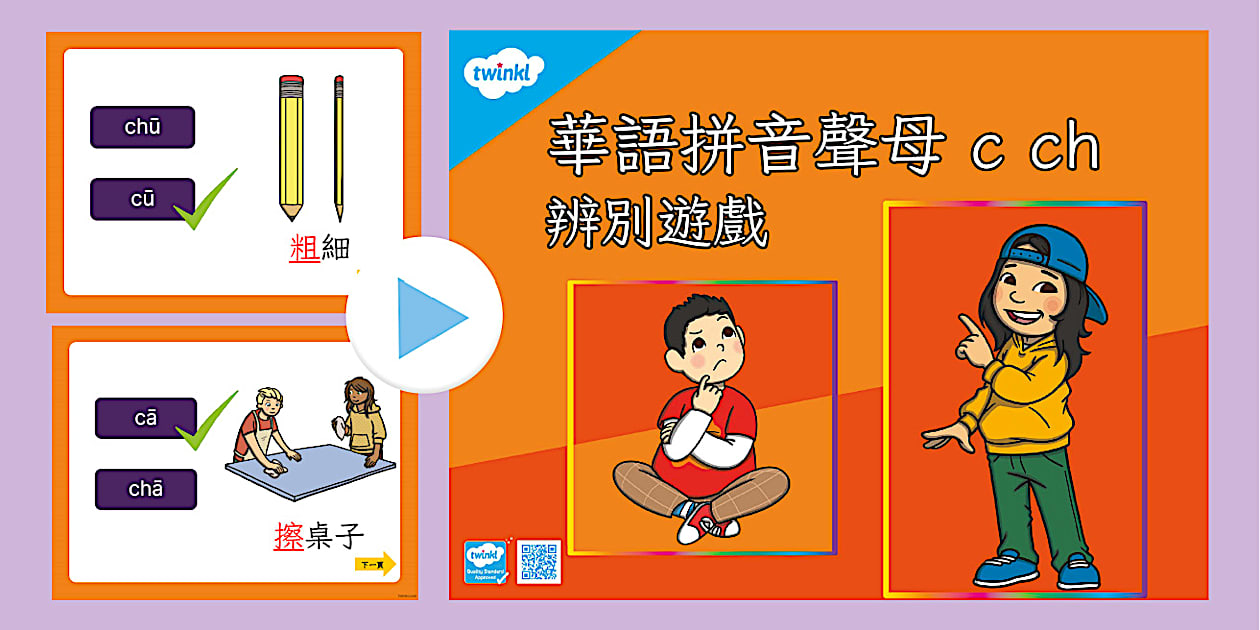 華語拼音辨別c ch PowerPoint |中文拼音