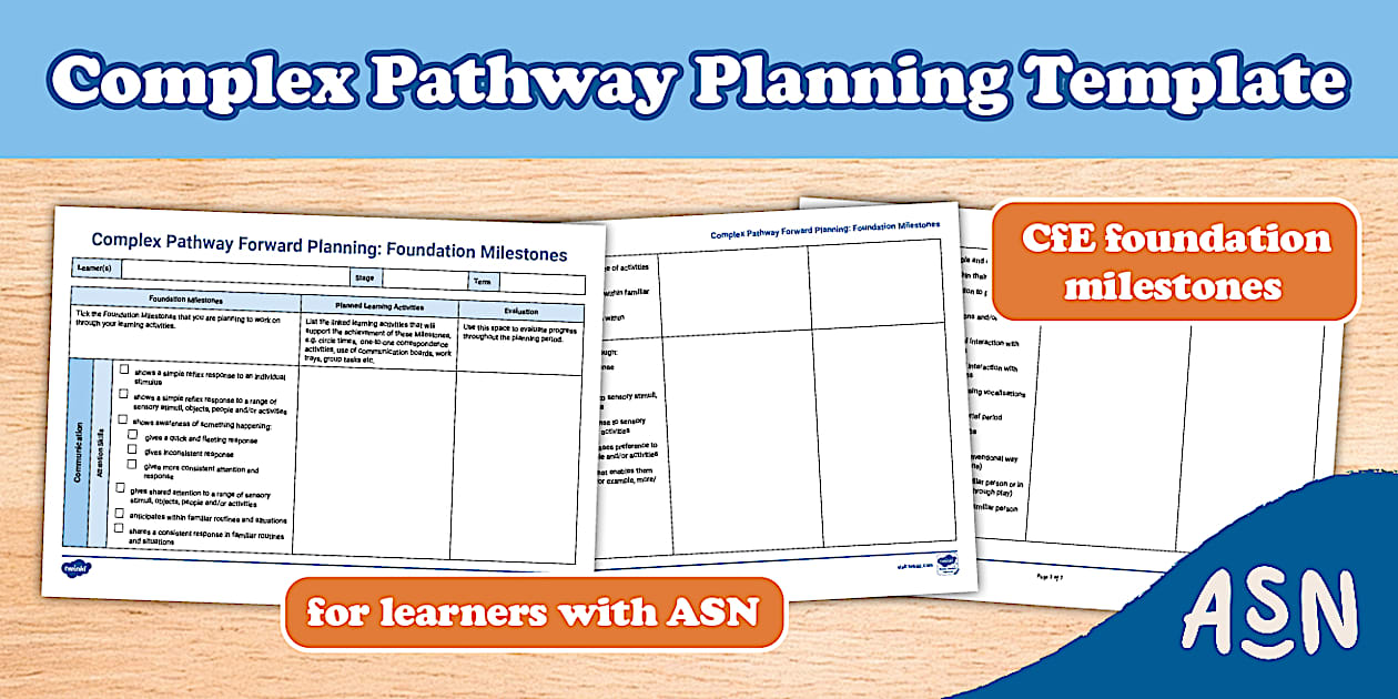 Complex Pathway Planning Template: CfE Foundation Milestones