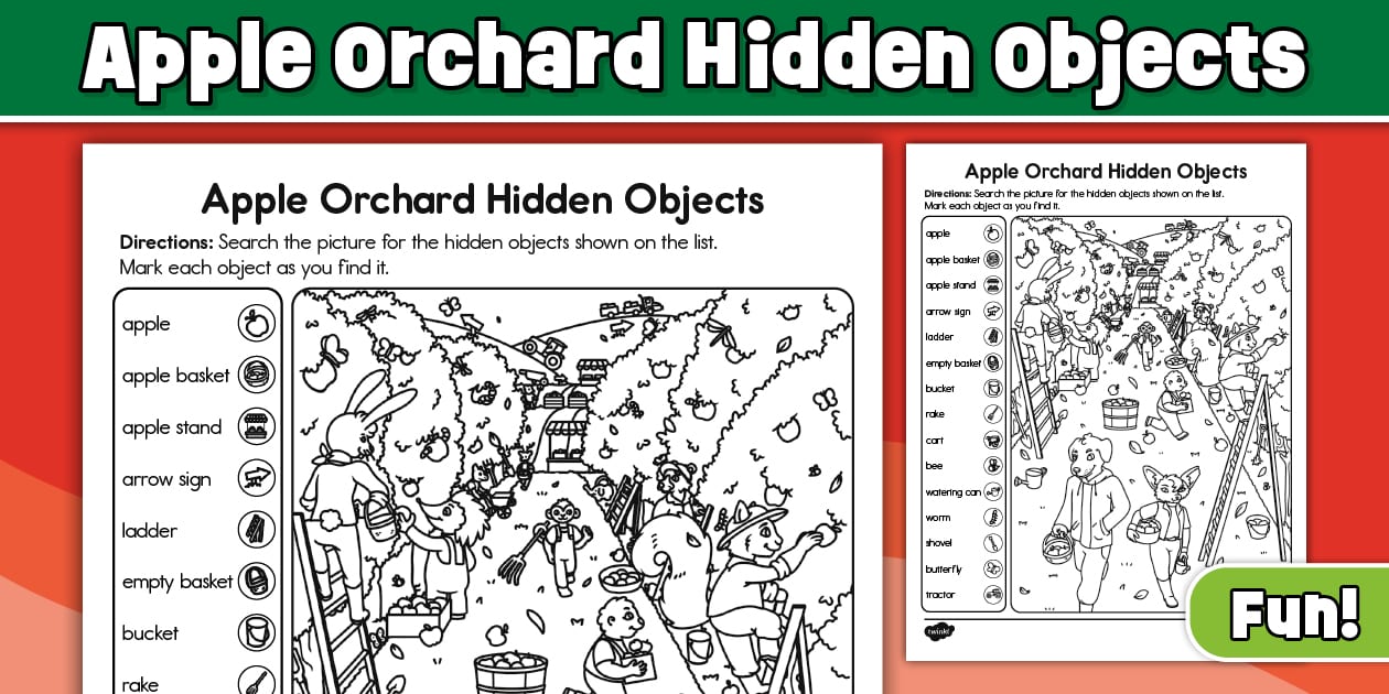 Apple Orchard Hidden Objects Activity