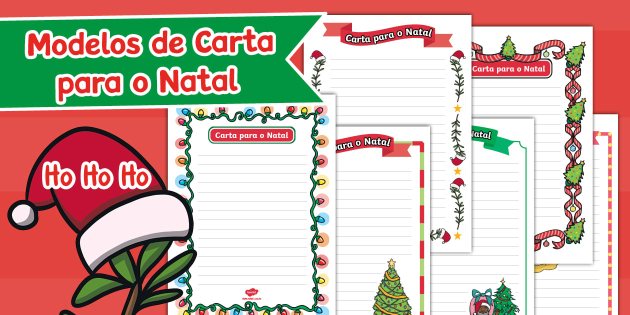 Modelos de Carta para o natal