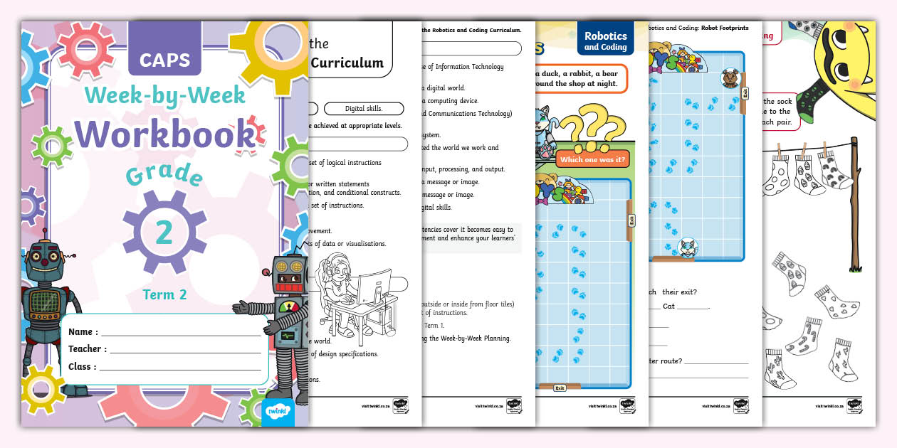 Robotics and Coding Grade 2 Term 2 CAPS Curriculum Work Book