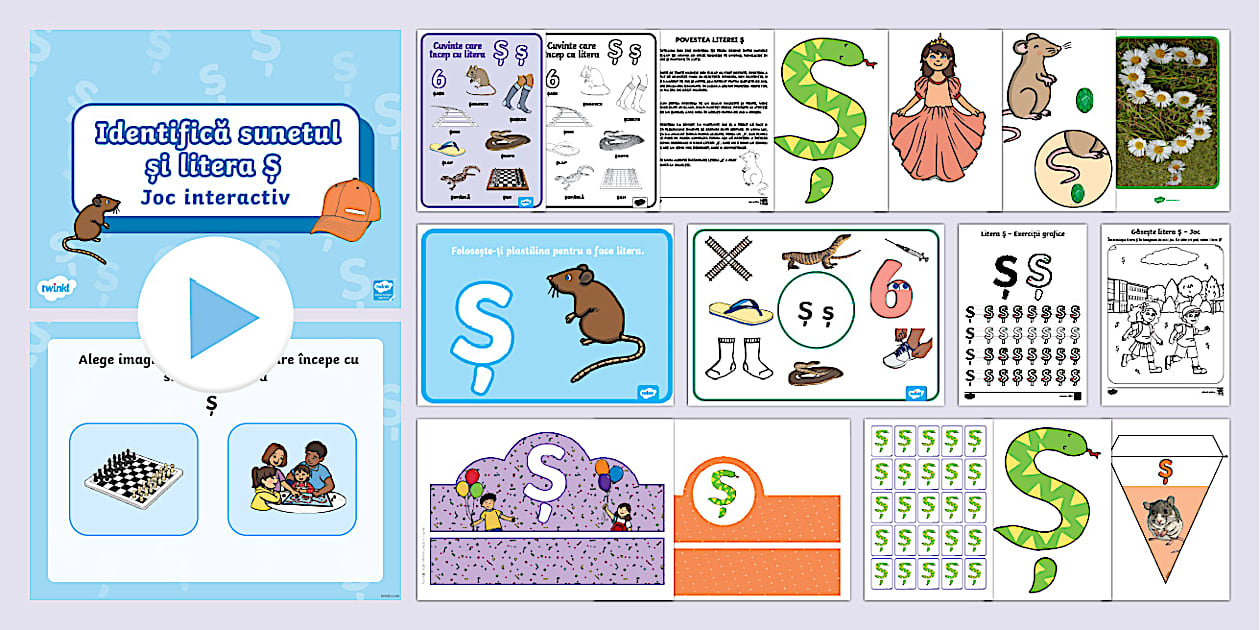 Litera Ș – Pachet cu resurse pentru preșcolari - Twinkl