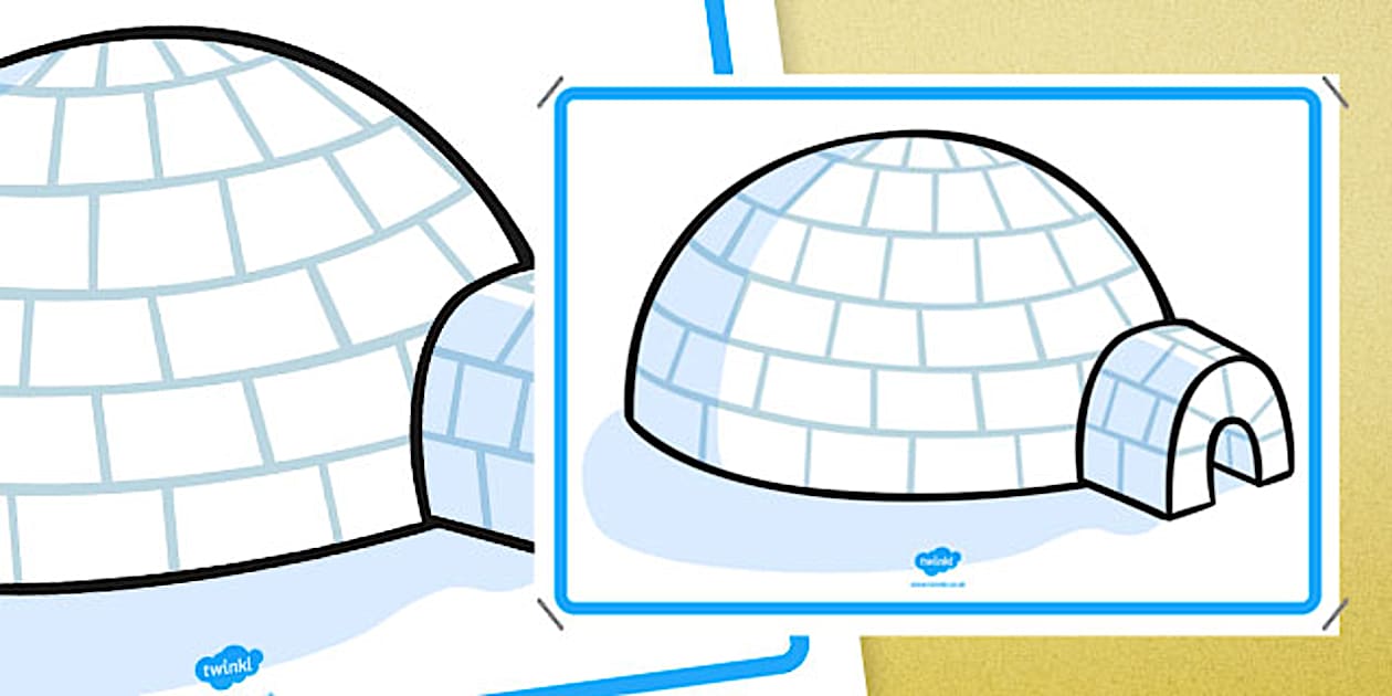 Large Igloo Display (teacher made) - Twinkl