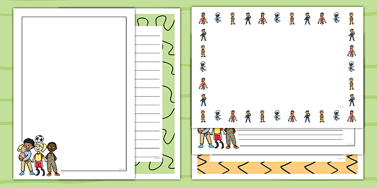 Editable We Are All Different Page Border Pack - Twinkl