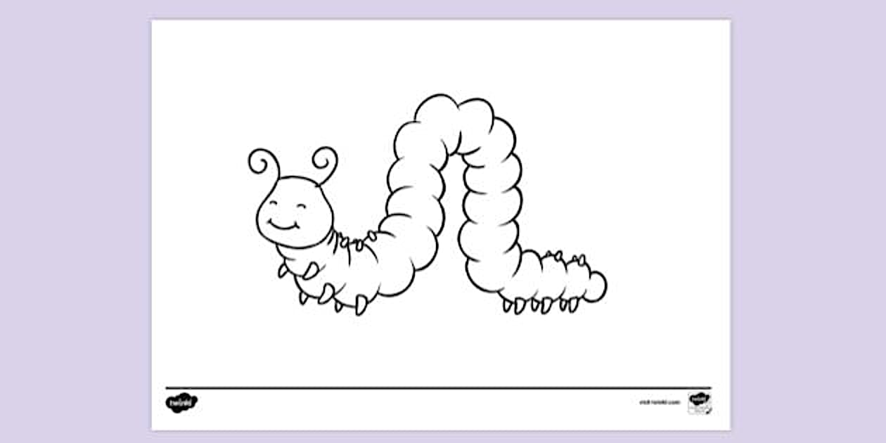 Printable Eric Carle Colouring Page (teacher made) Twinkl