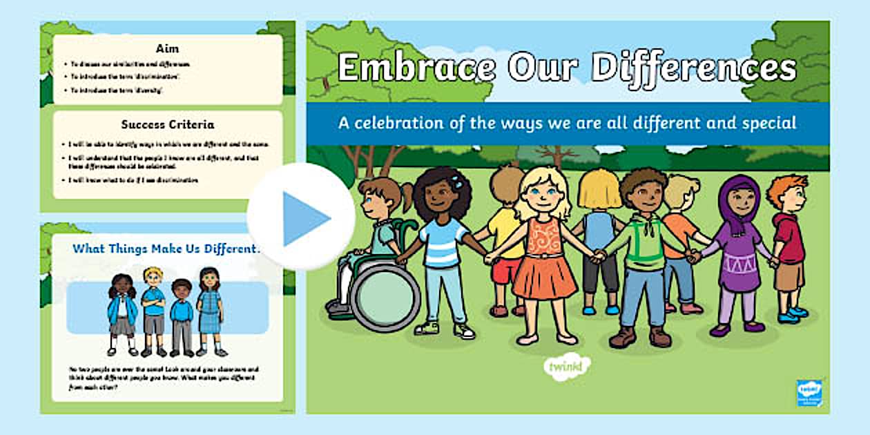 Embrace Our Differences PowerPoint (teacher made) - Twinkl