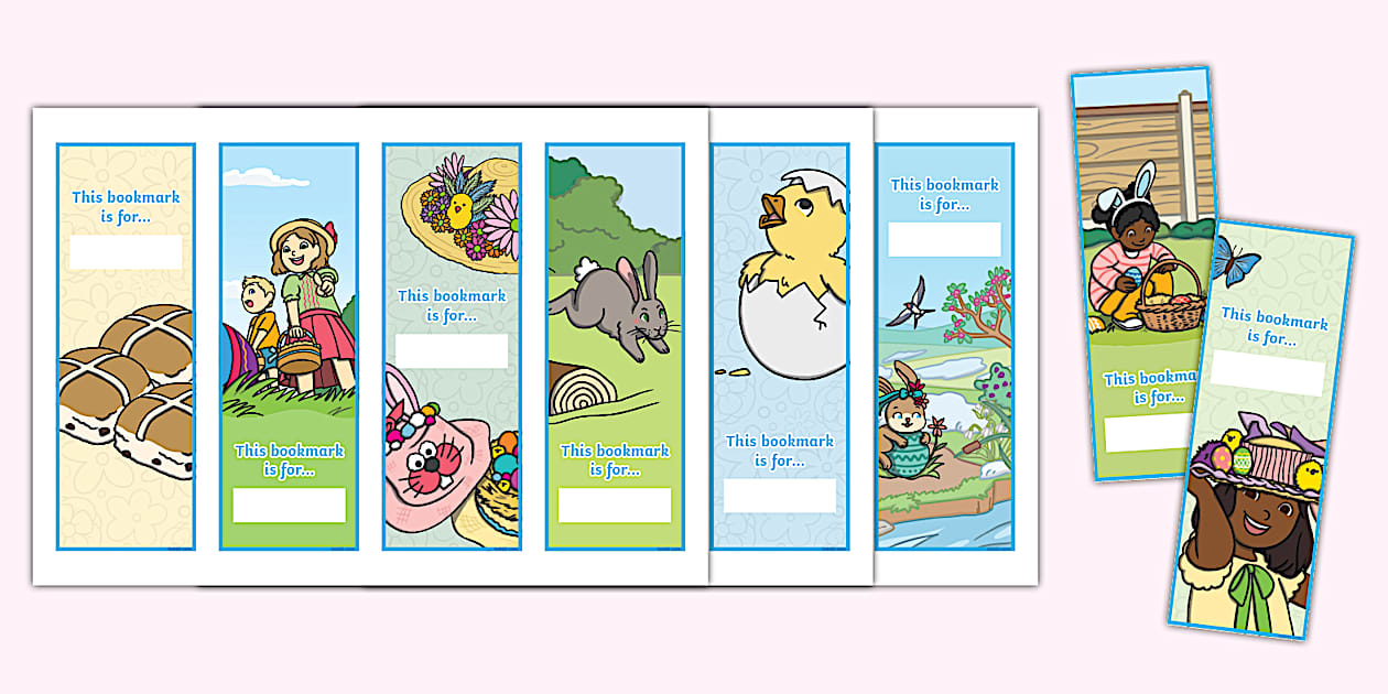 Editable Easter Bookmarks