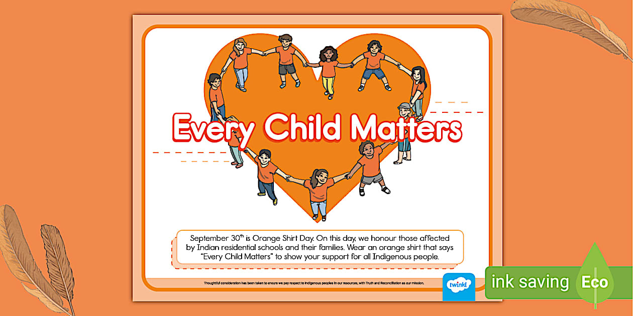 FREE Orange Shirt Day Primary Poster (Hecho por educadores)