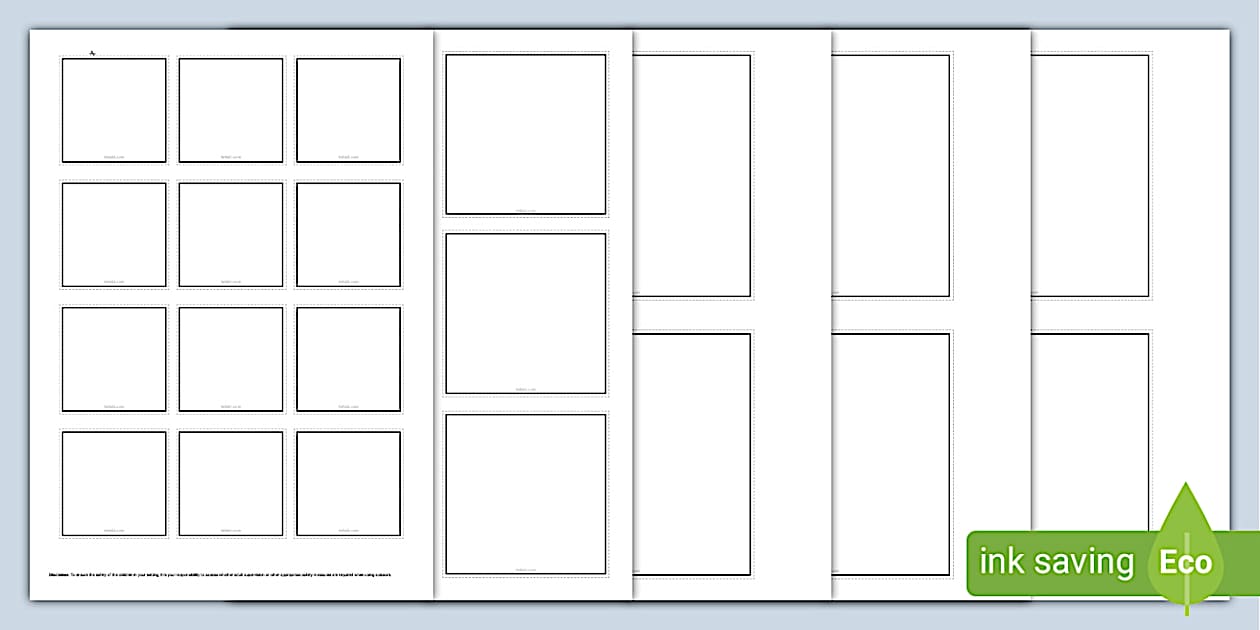 Blank Squares Cut Outs (teacher made) Twinkl