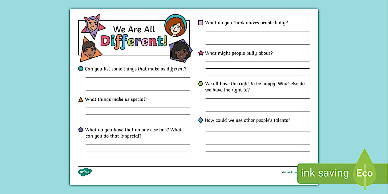Printable Diversity Worksheets 1st Grade Resource Twinkl