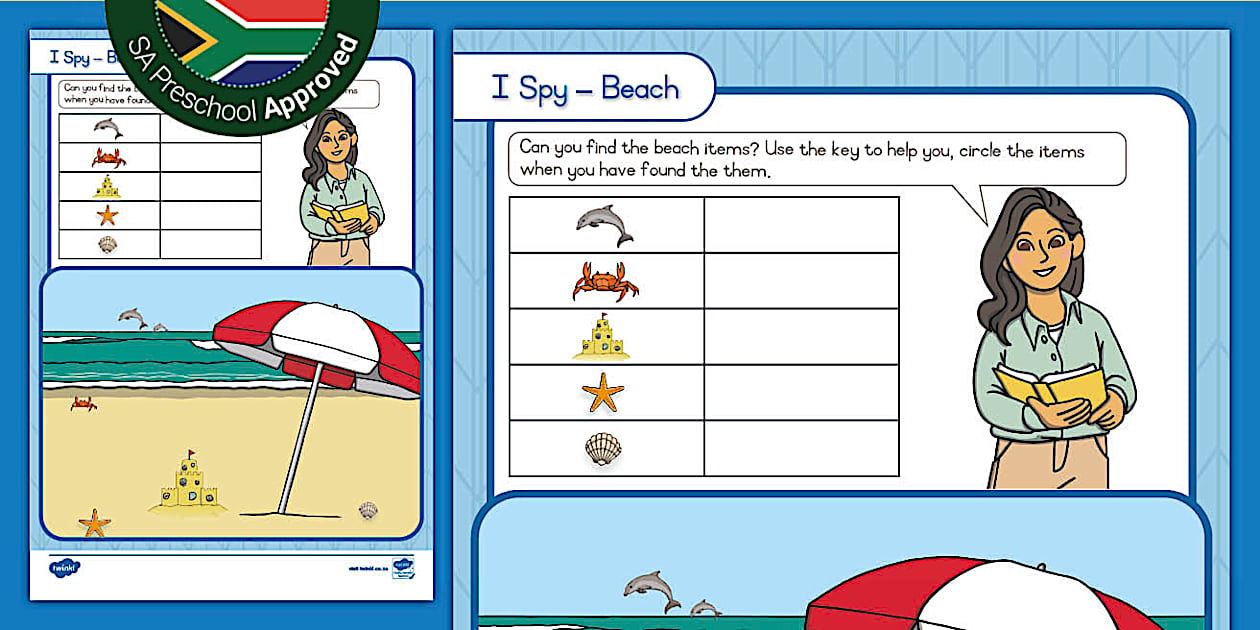 I Spy: At the Beach - Find the Beach Items (teacher made)