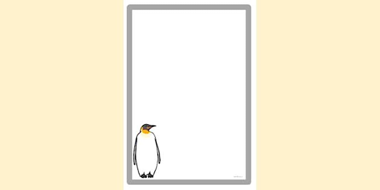 Penguin Enclosure Border | Page Borders | Twinkl - Twinkl