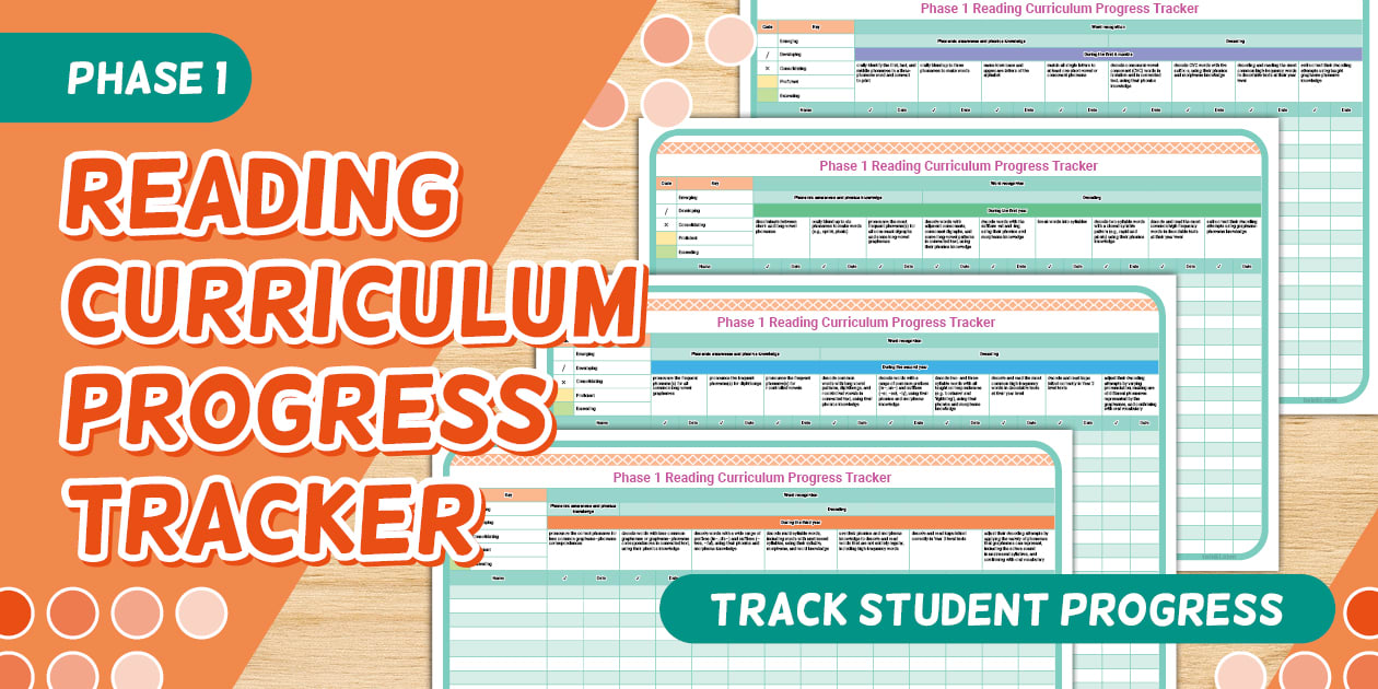 Reading Progress Tracker for English/Literacy