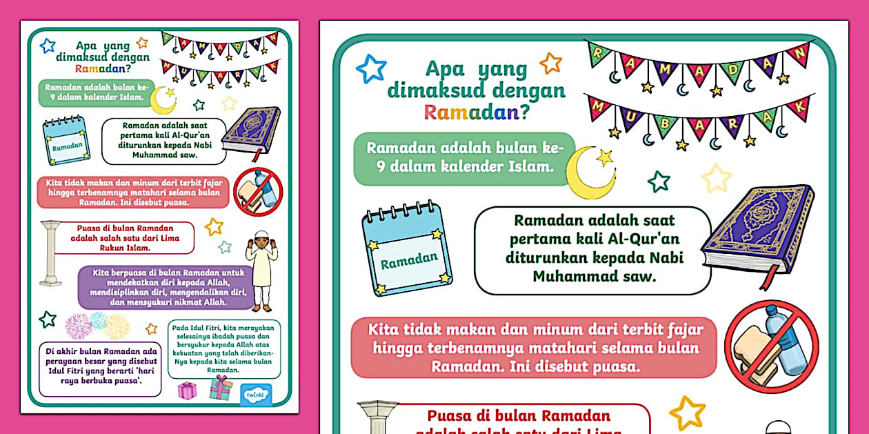 Poster Menyambut Ramadan | Apa itu Ramadan?