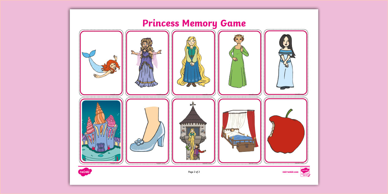 Princess Memory Game