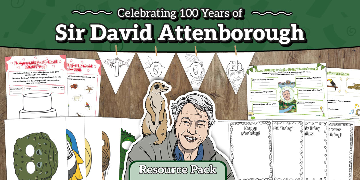 KS1 Sir David Attenborough Birthday Party Resource Pack ks1-sir-david-attenborough-birthday-party-resource-pack