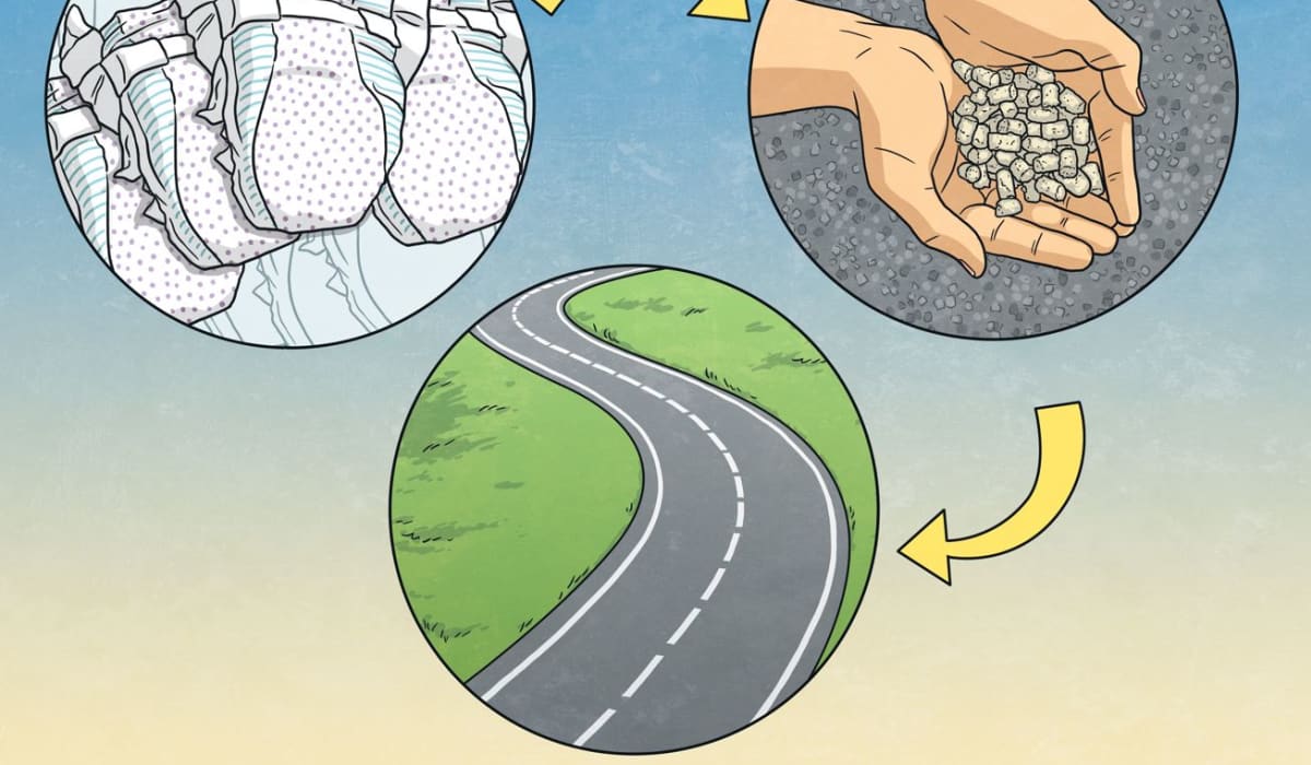 Recycled Nappies Used to Make Road Twinkl NewsRoom