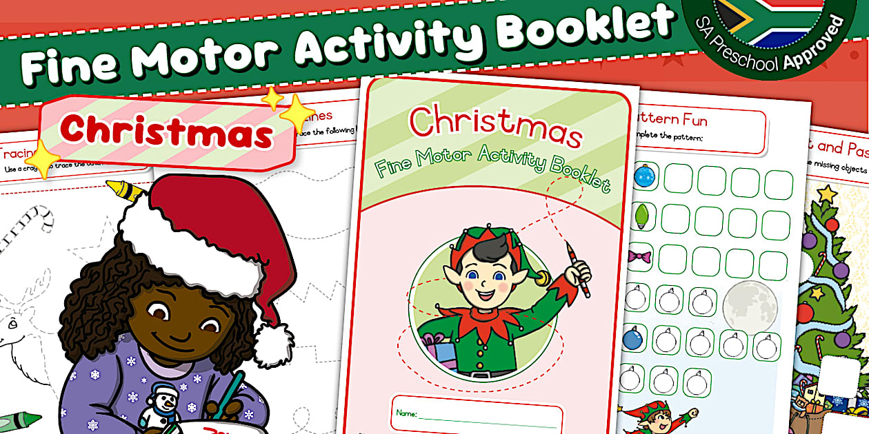 Preschool: Christmas Fine Motor Activity Booklet