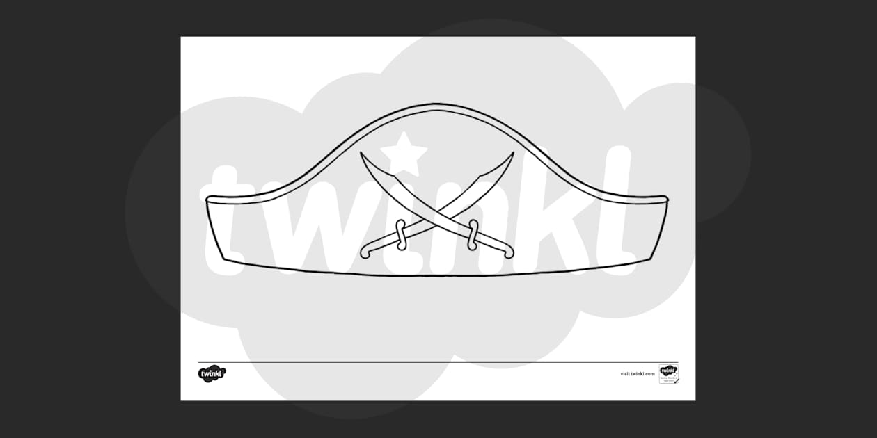 eyfs designing a pirate bandana | blank pirate hat templates