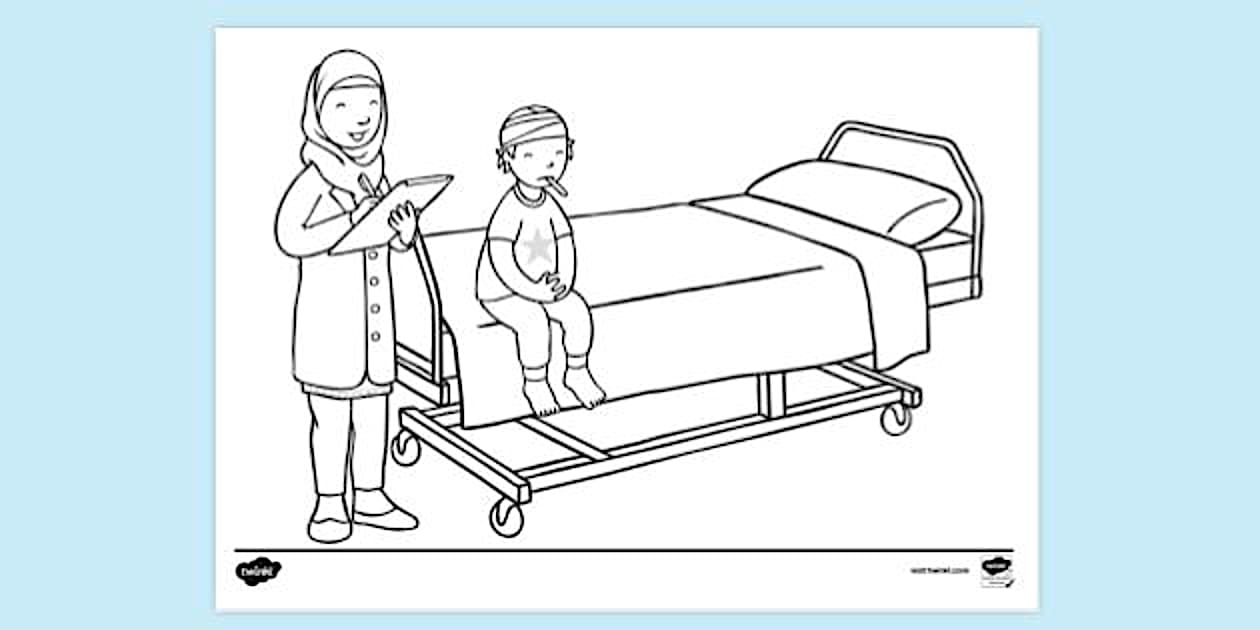 Free Printable Medical Colouring Page | Colouring Sheets