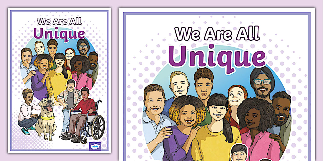 We Are All Unique Display Poster (Hecho por educadores)