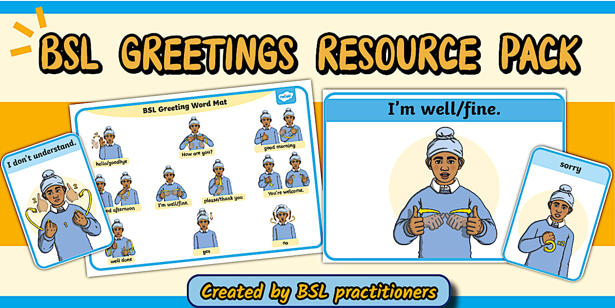 BSL Greetings Resource Pack