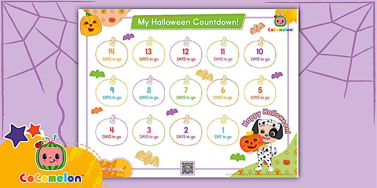 Free CoComelon Halloween Countdown Activity | Twinkl USA