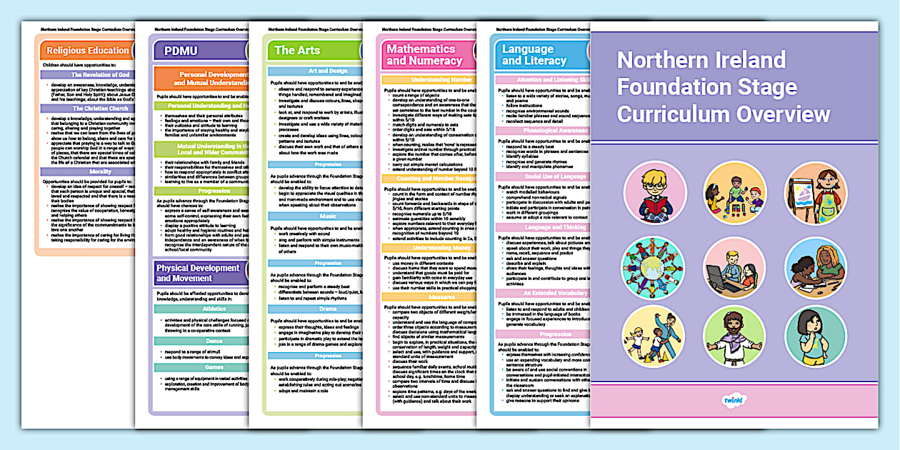 NI Curriculum Foundation Stage Overview Booklet - Twinkl