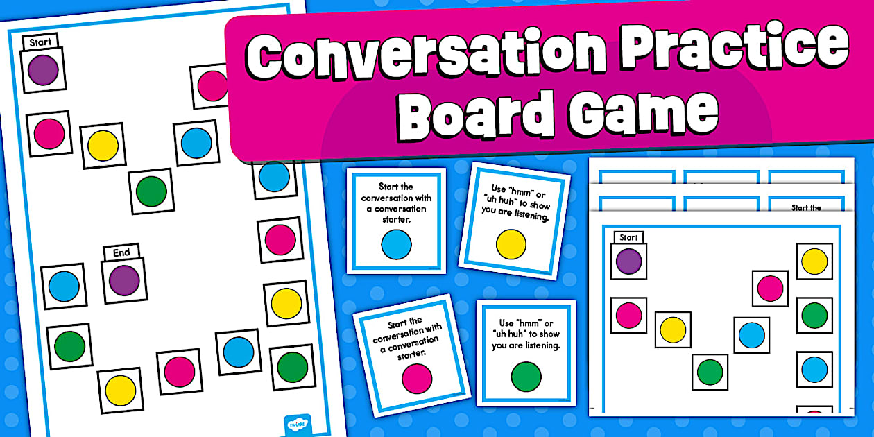 Conversation Practice Board Game