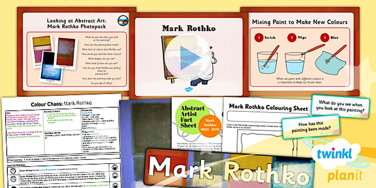 Mark Rothko Lesson Plan Colour Chaos: Rothko | Colour and Emotion Art Lesson Plan