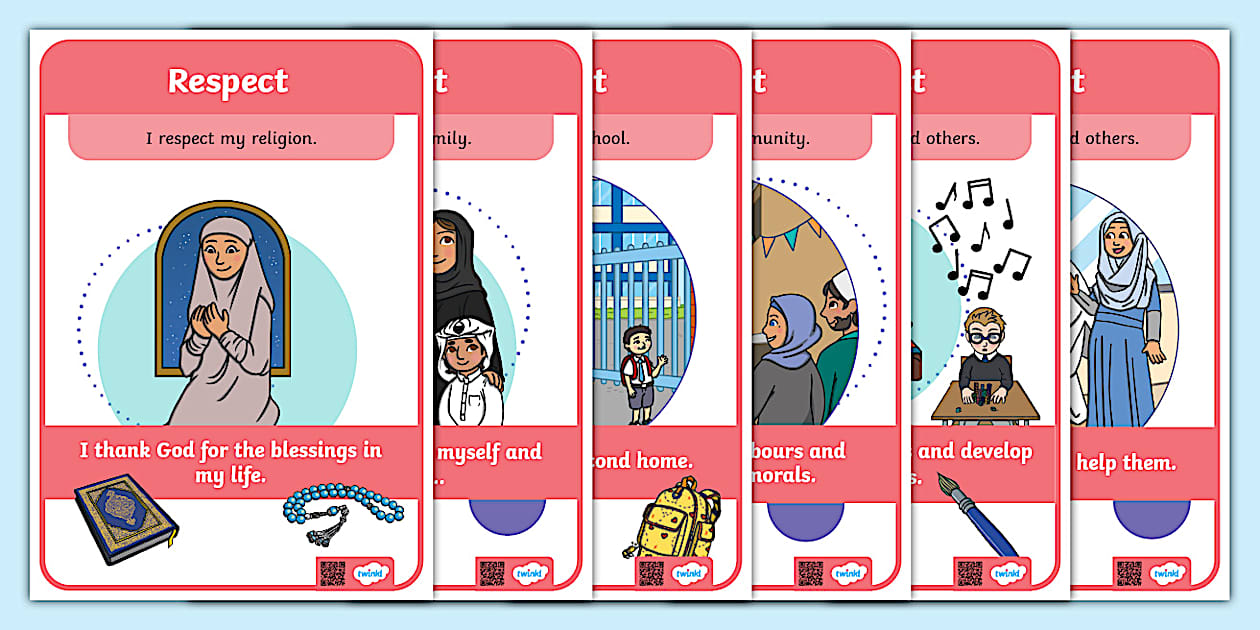 Values Display Posters Respect