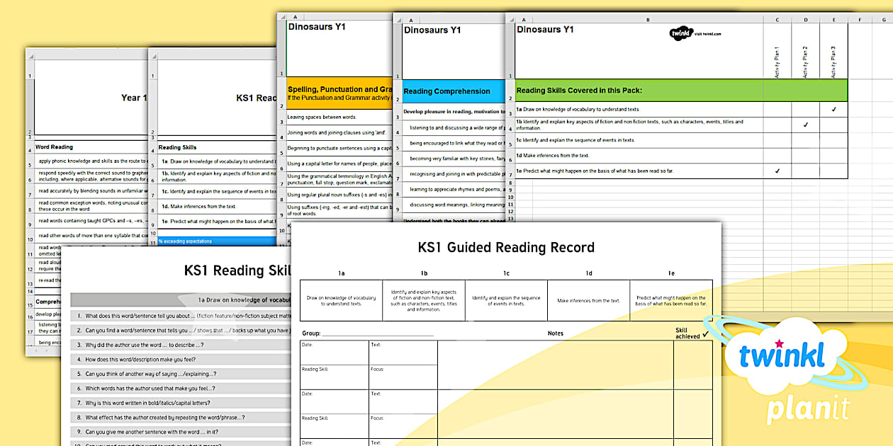 Dinosaurs Assessment Pack Y2 (teacher made) - Twinkl