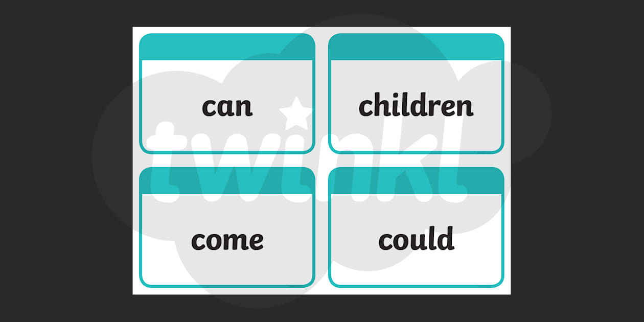 printable high frequency word cards - 100 hfw - twinkl