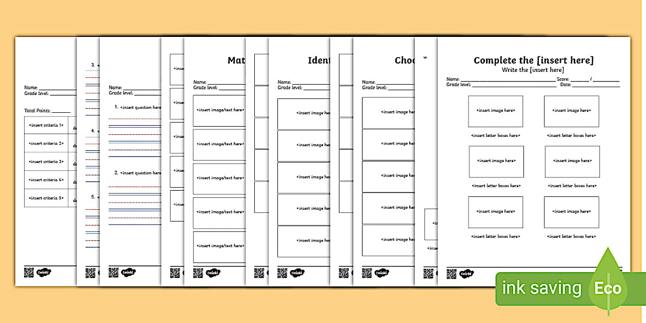 Assessment Template Resource Pack | Philippines | Twinkl
