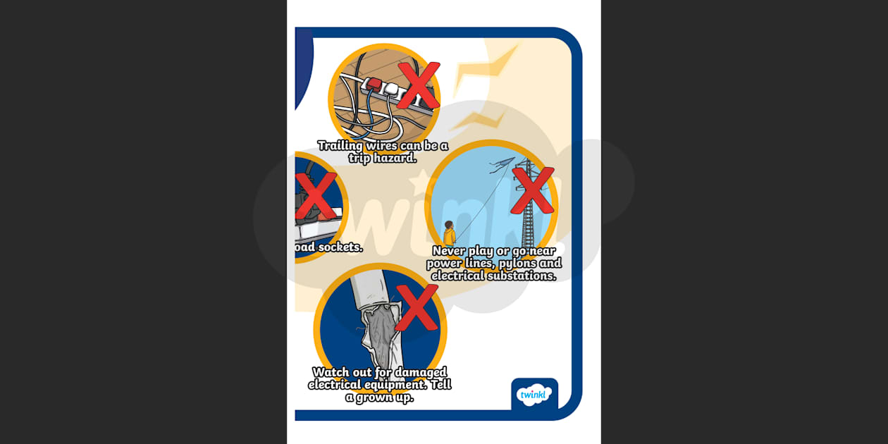 Electrical Safety Poster Ks2