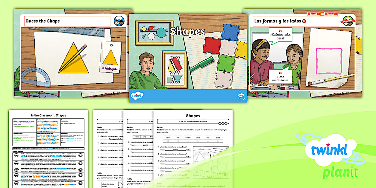 👉 PlanIt Year 5 Spanish Lesson: Shapes - Twinkl
