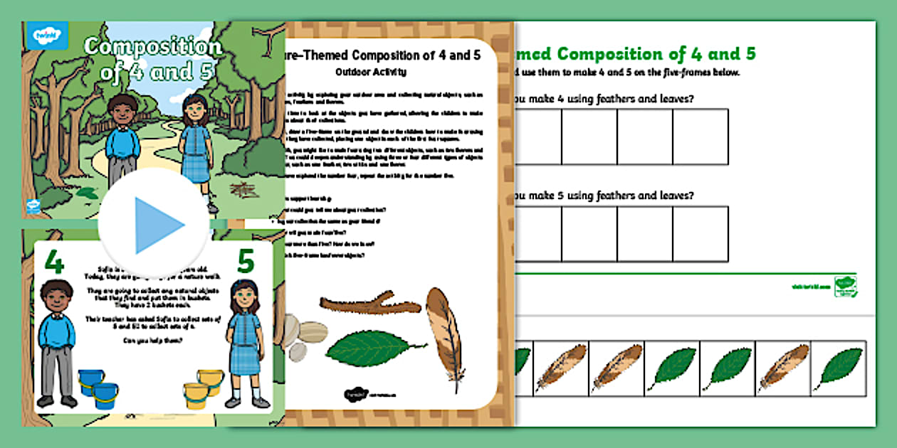 👉 Nature-Themed Composition of 4 and 5 Resource Pack