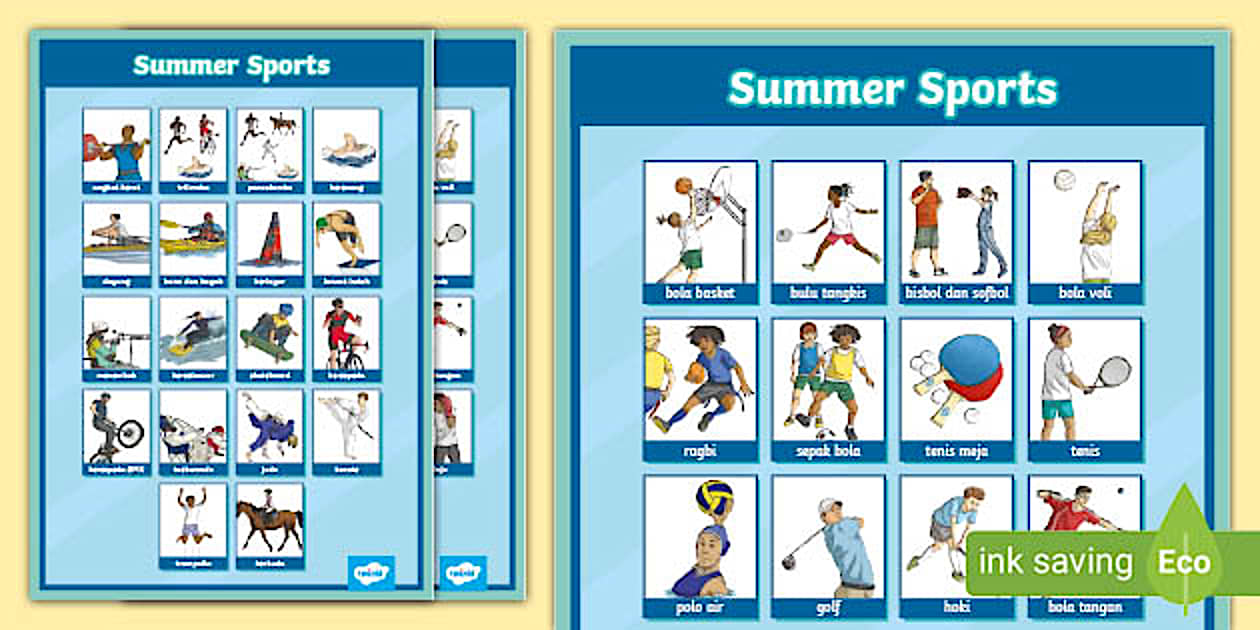 Summer Sports Poster Indonesian