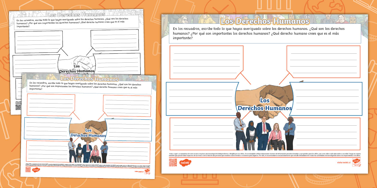 Mapa Conceptual: Los Derechos Humanos (teacher made)