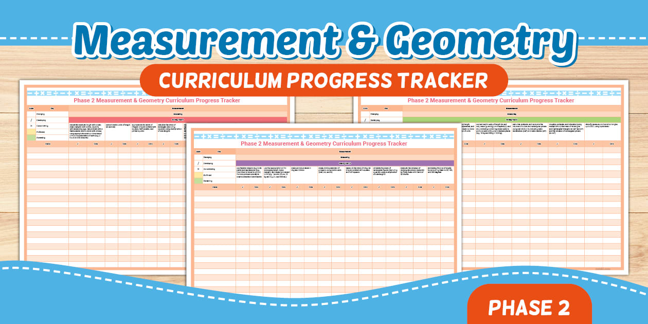 Measurement & Geometry Tracker for Maths