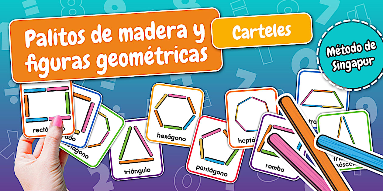 Figuras geométricas con palillos
