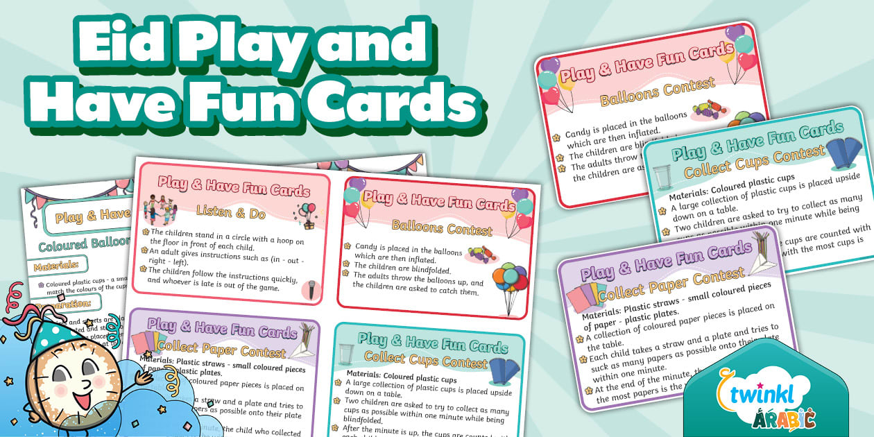 Eid Play and Have Fun Cards
