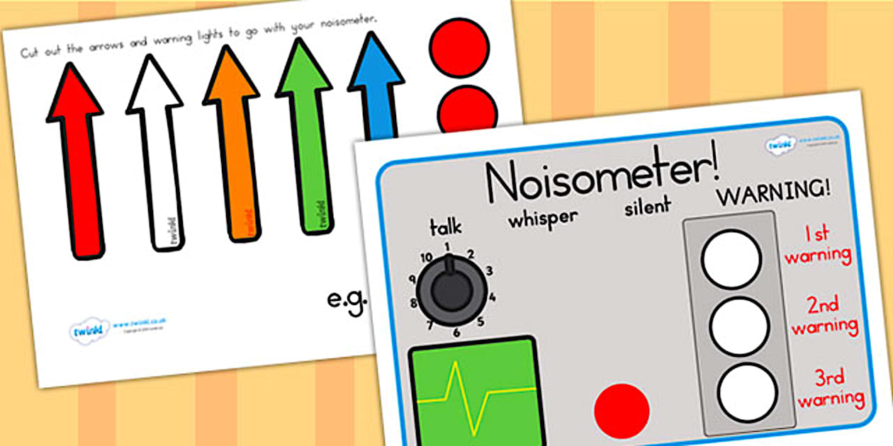 Noise meter for classroom (Hecho por educadores) - Twinkl