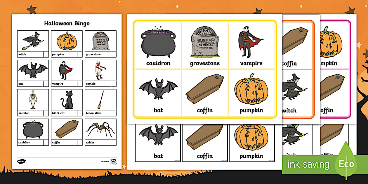 Editable Halloween Aistear Bingo (teacher made) - Twinkl