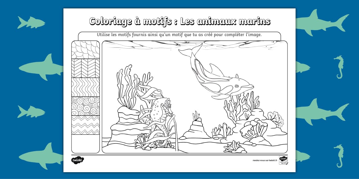 Coloriage Animaux Marins Maternelle