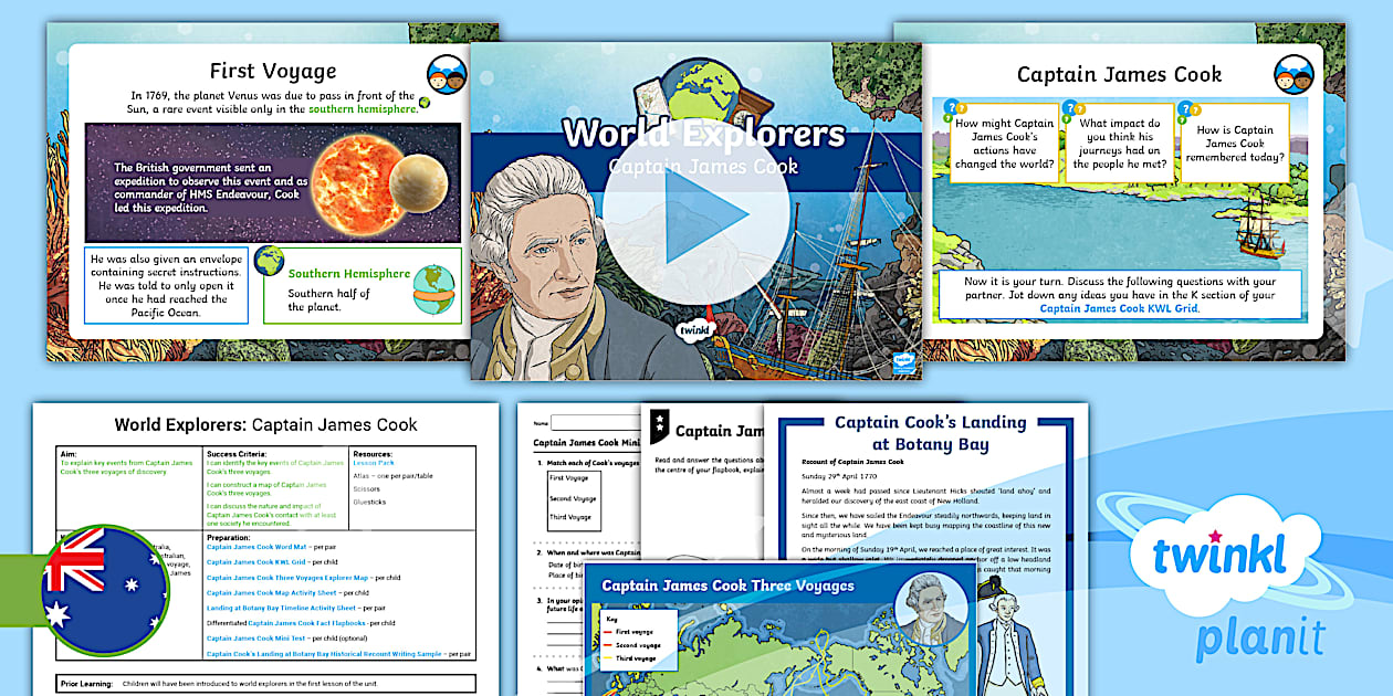 PlanIt HASS History Year 4 World Explorers Lesson 2: Captain James Cook