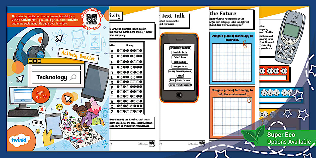Technology Activity Booklet (Ages 9 - 11) - Twinkl