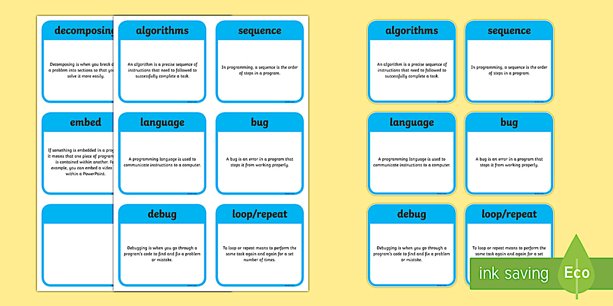 Programming Vocabulary - Programming Language Flashcards -IT