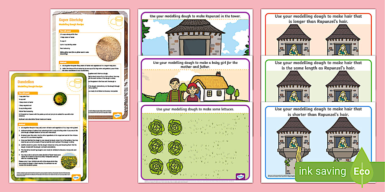Rapunzel Modelling Dough Recipe and Mat Pack | Twinkl
