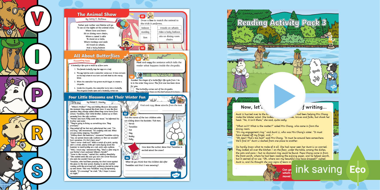 Year 2 Reading Activity Pack 3